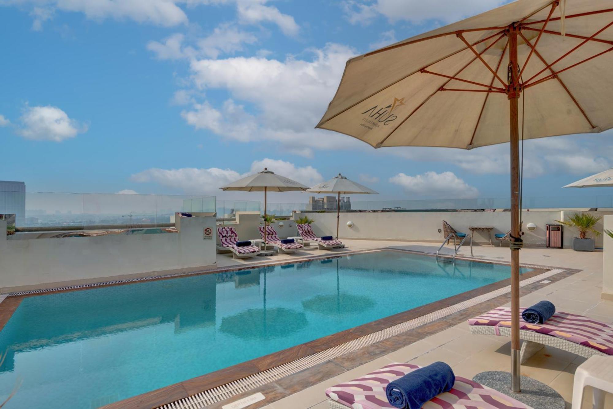 Suha Park Hotel Apartments, Waterfront Jaddaf Dubai Luaran gambar